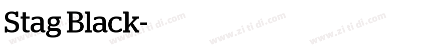 Stag Black字体转换